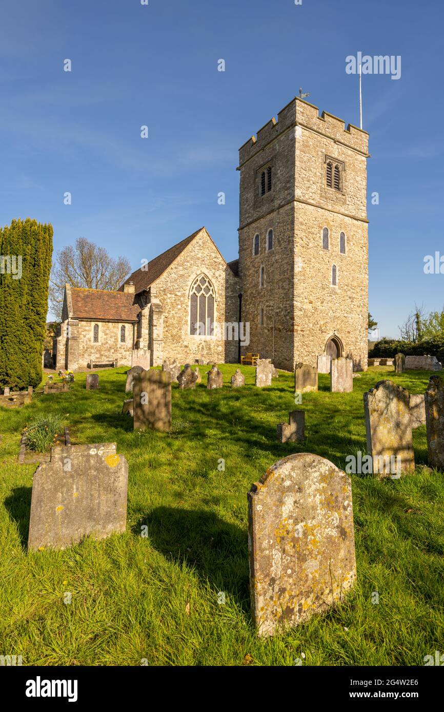 St Peter and St Paul's Church Aylesford Church and churchyard Stock Photo