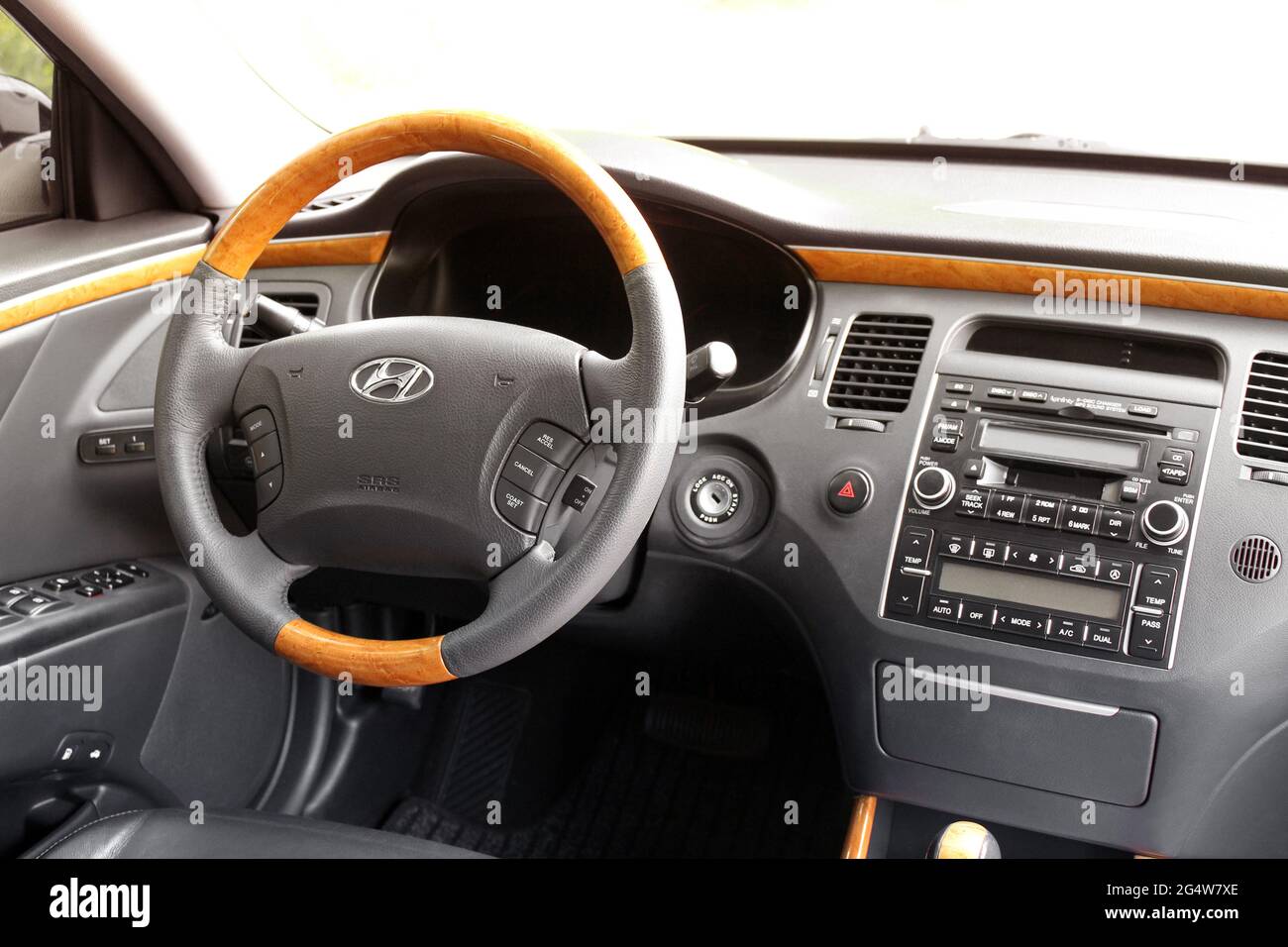 Chernihiv, Ukraine - June 26, 2018: Hyundai Grandeur. View of the ...