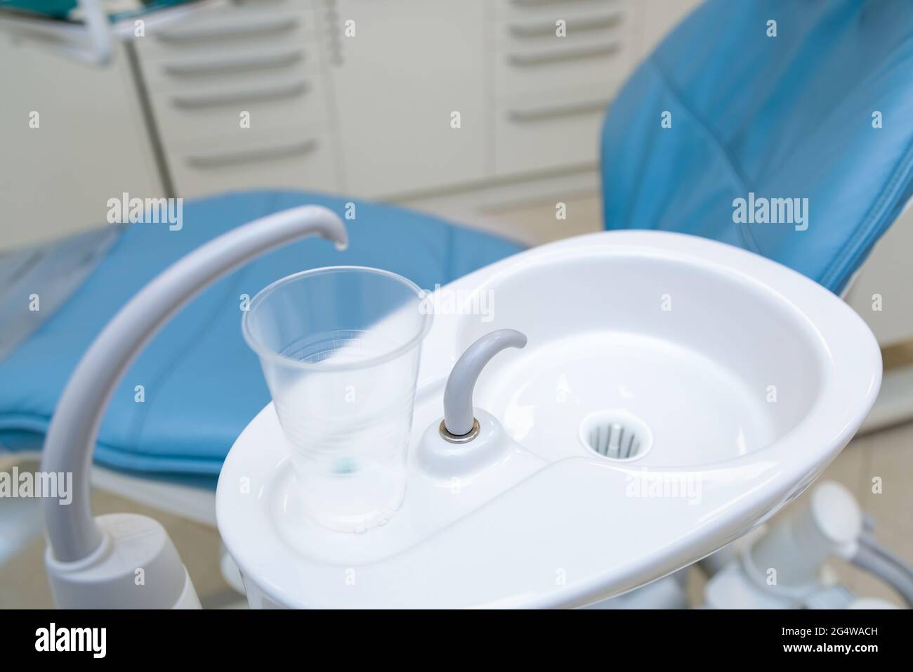 Medical equipment and devices in the dental office. Dental treatment and prosthetics Stock Photo