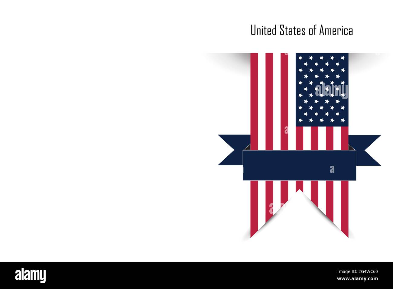 American flag background for important day of USA Stock Photo