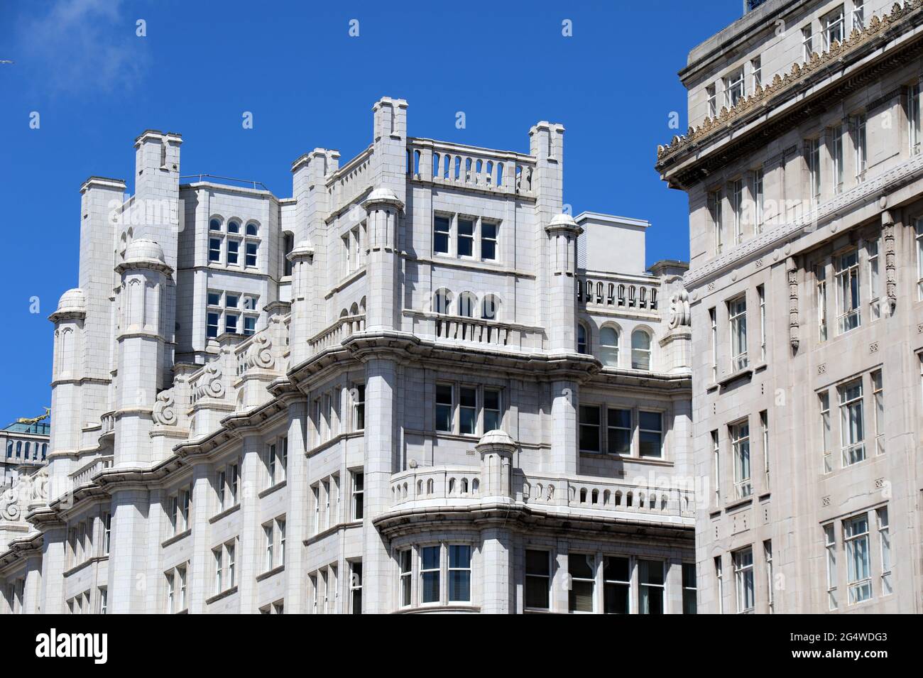 Tower Buildings in Liverpool Stock Photo