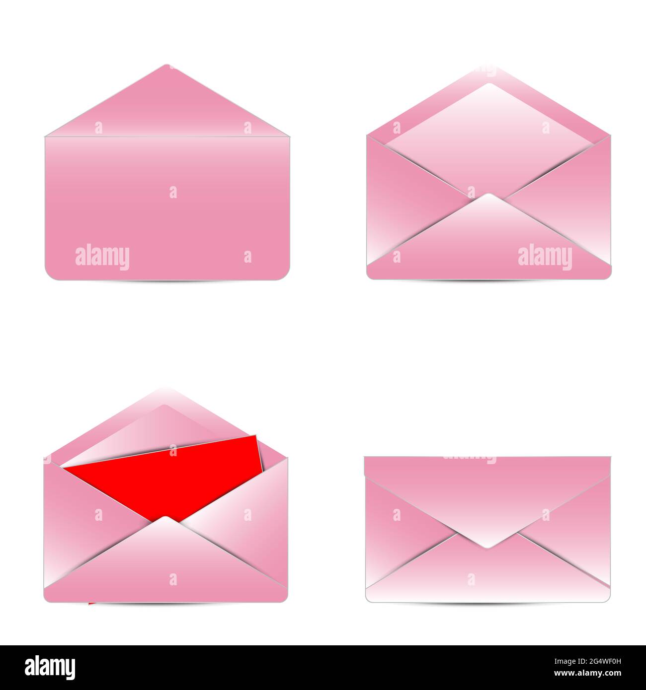 Pink Letter Set Pink letter hi-res stock photography and images - Alamy