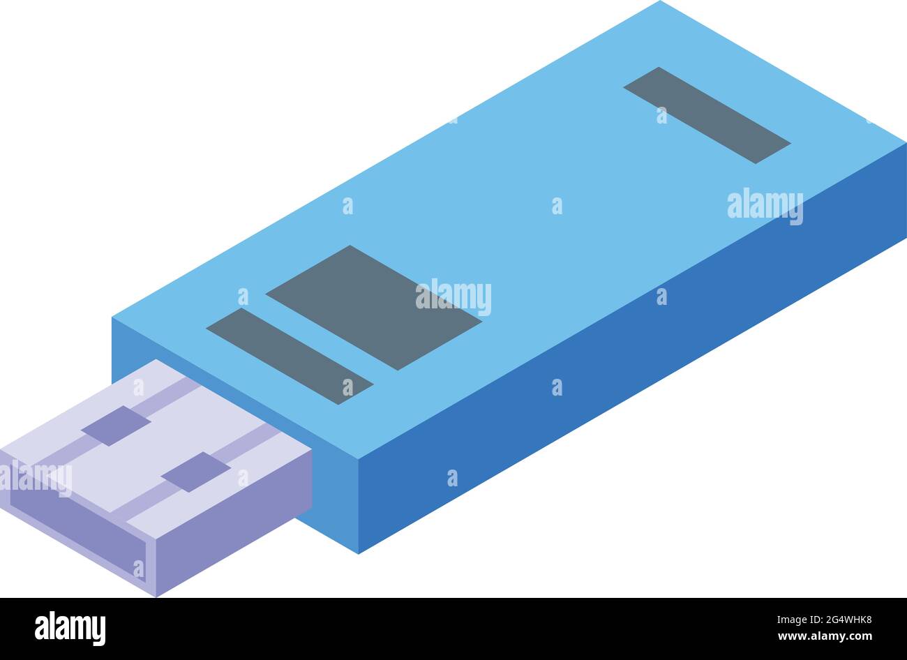 Usb flash icon isometric vector. Usb flash drive. Computer plug disk ...