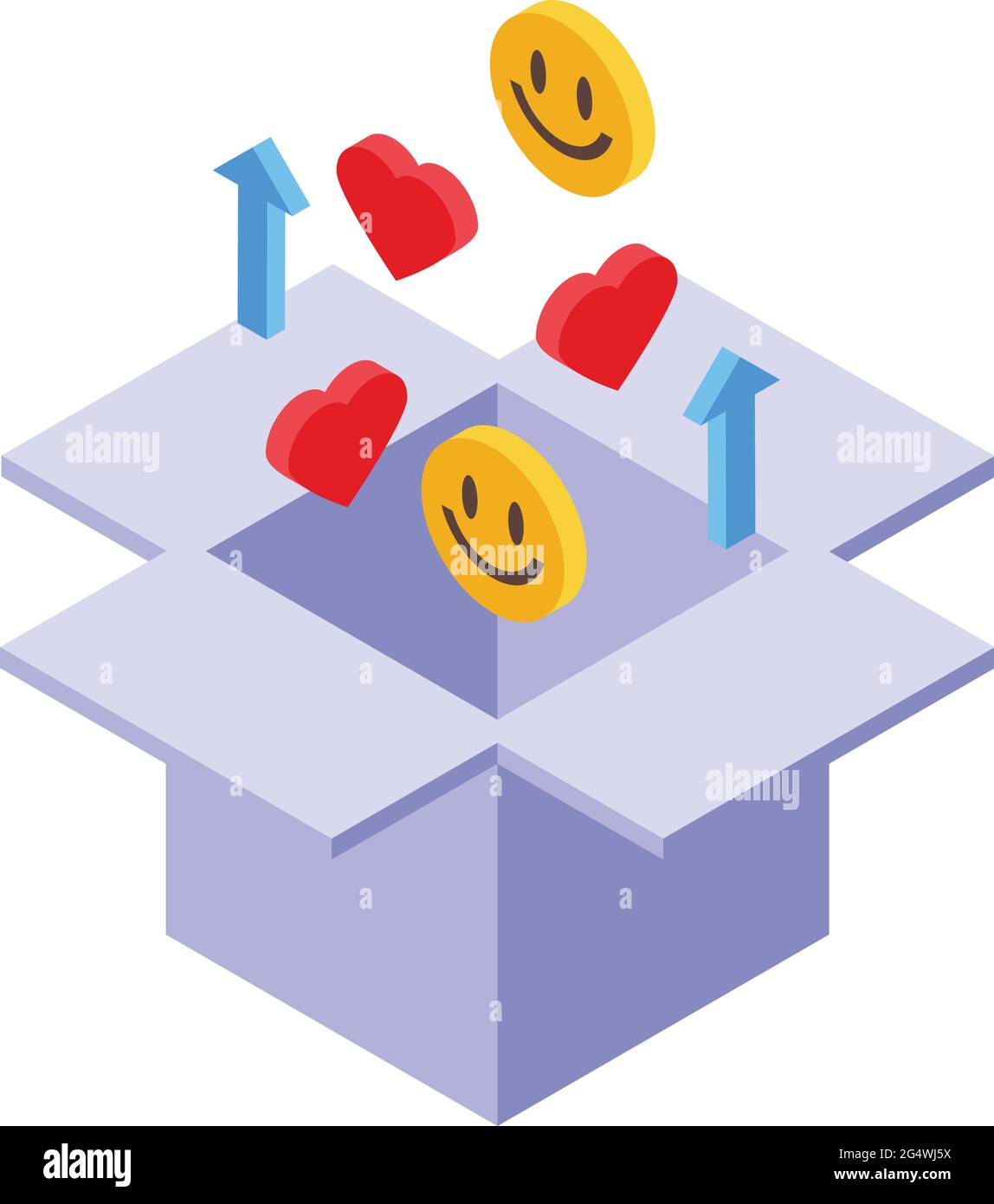 Marketing box icon isometric vector. Internet web market. Global ...