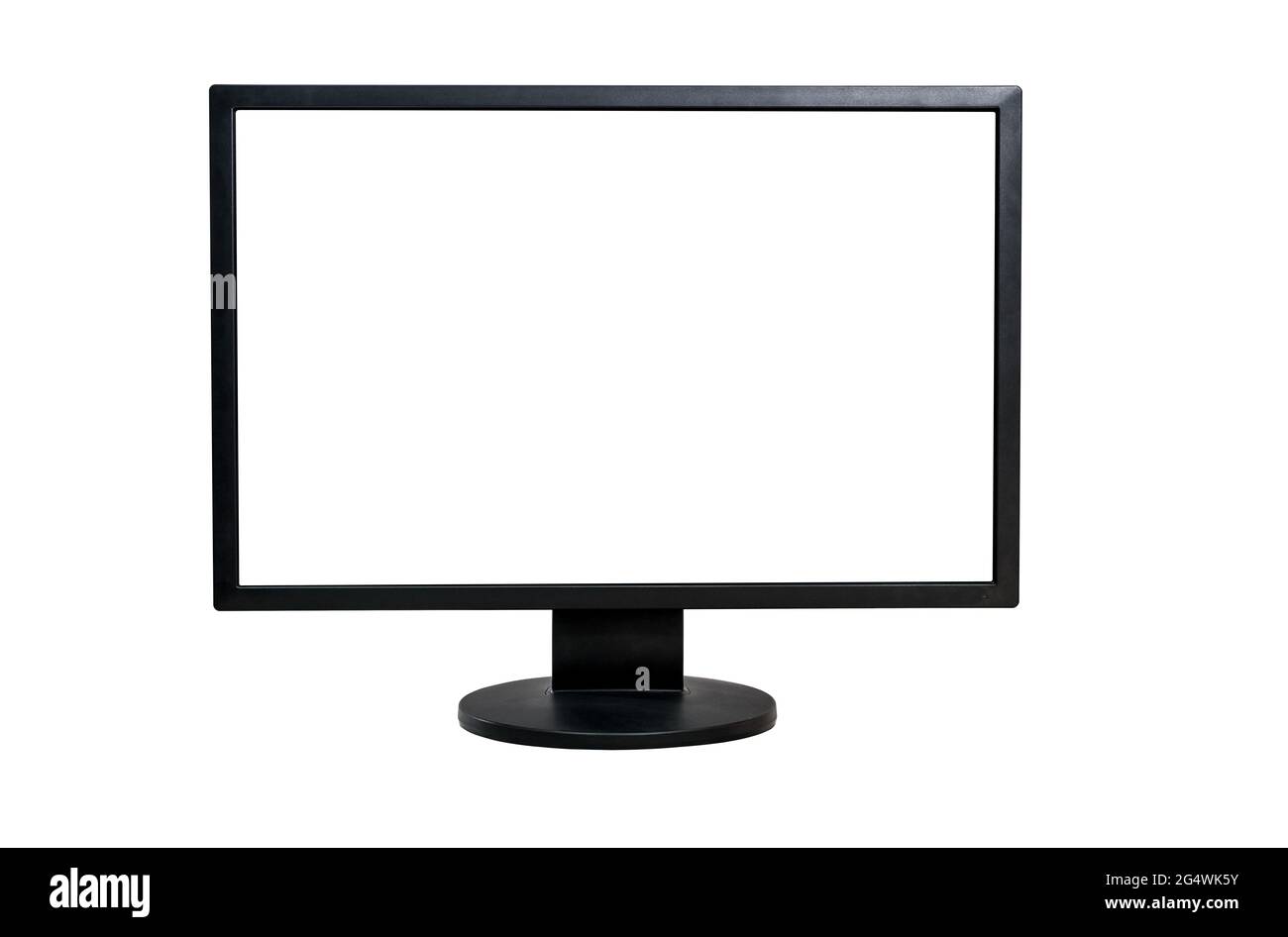 Desk computer empty office Cut Out Stock Images & Pictures - Alamy