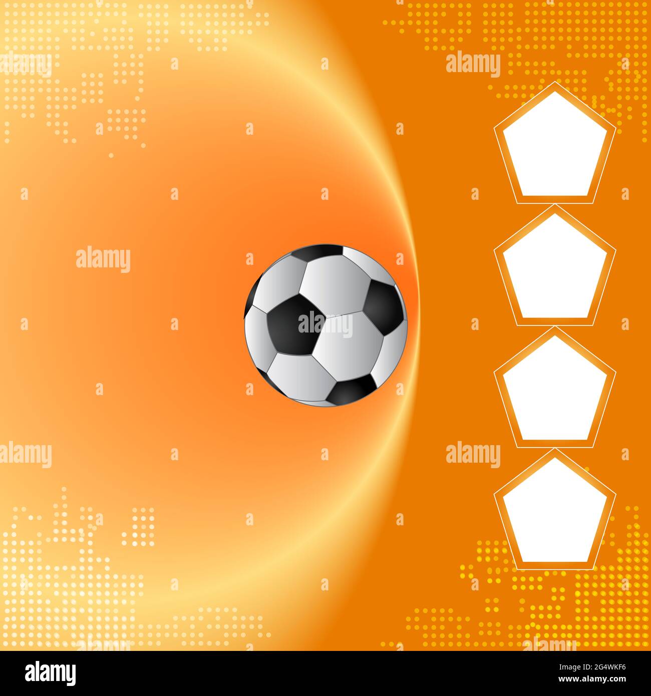 Football team background, Semi-final match team, Orange background Stock  Photo - Alamy