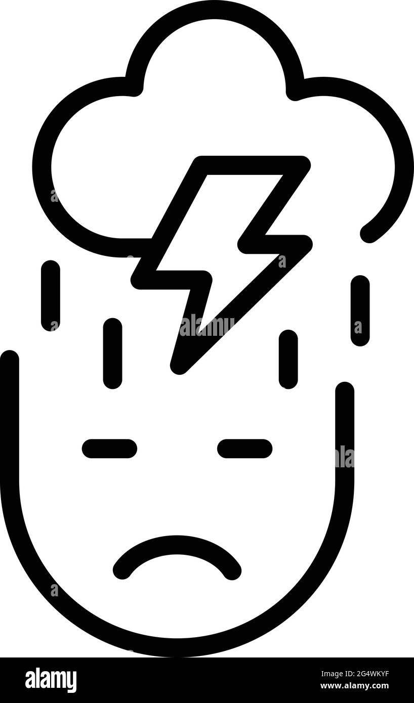 Narcissism storm icon. Outline Narcissism storm vector icon for web ...