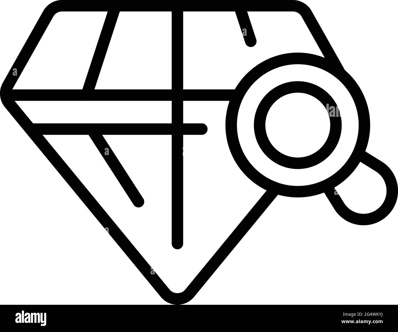 Narcissism diamond icon. Outline Narcissism diamond vector icon for web ...