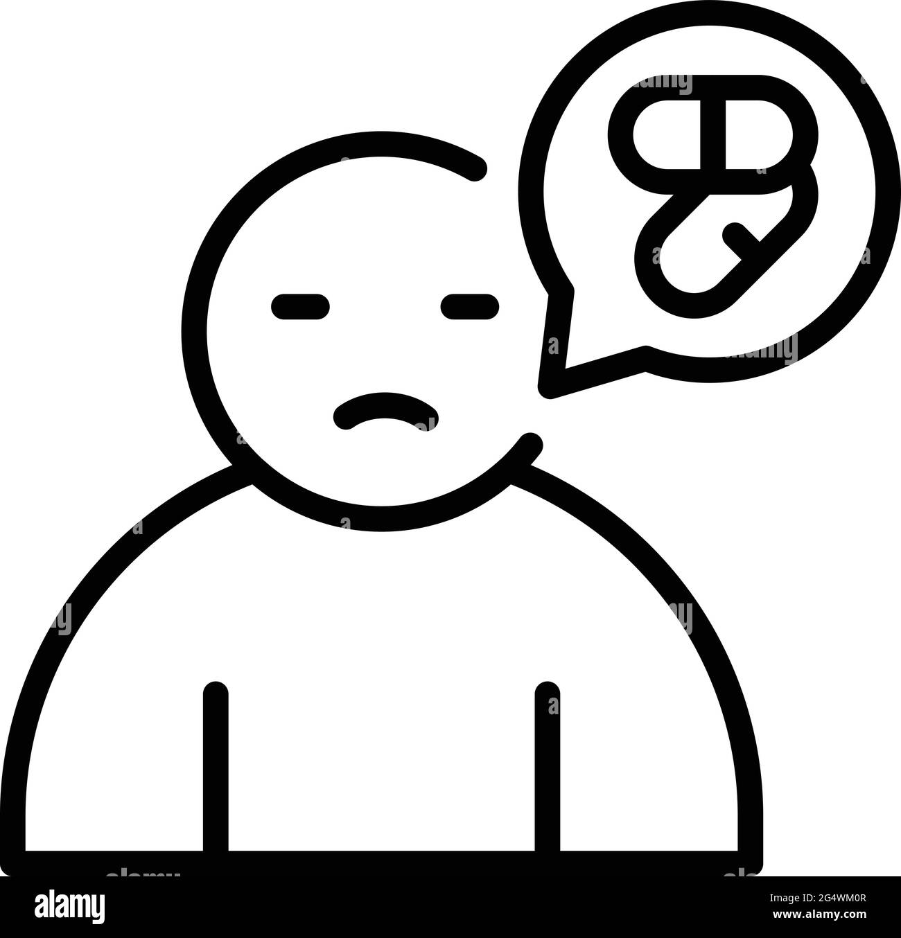 Narcissism icon. Outline Narcissism vector icon for web design isolated ...