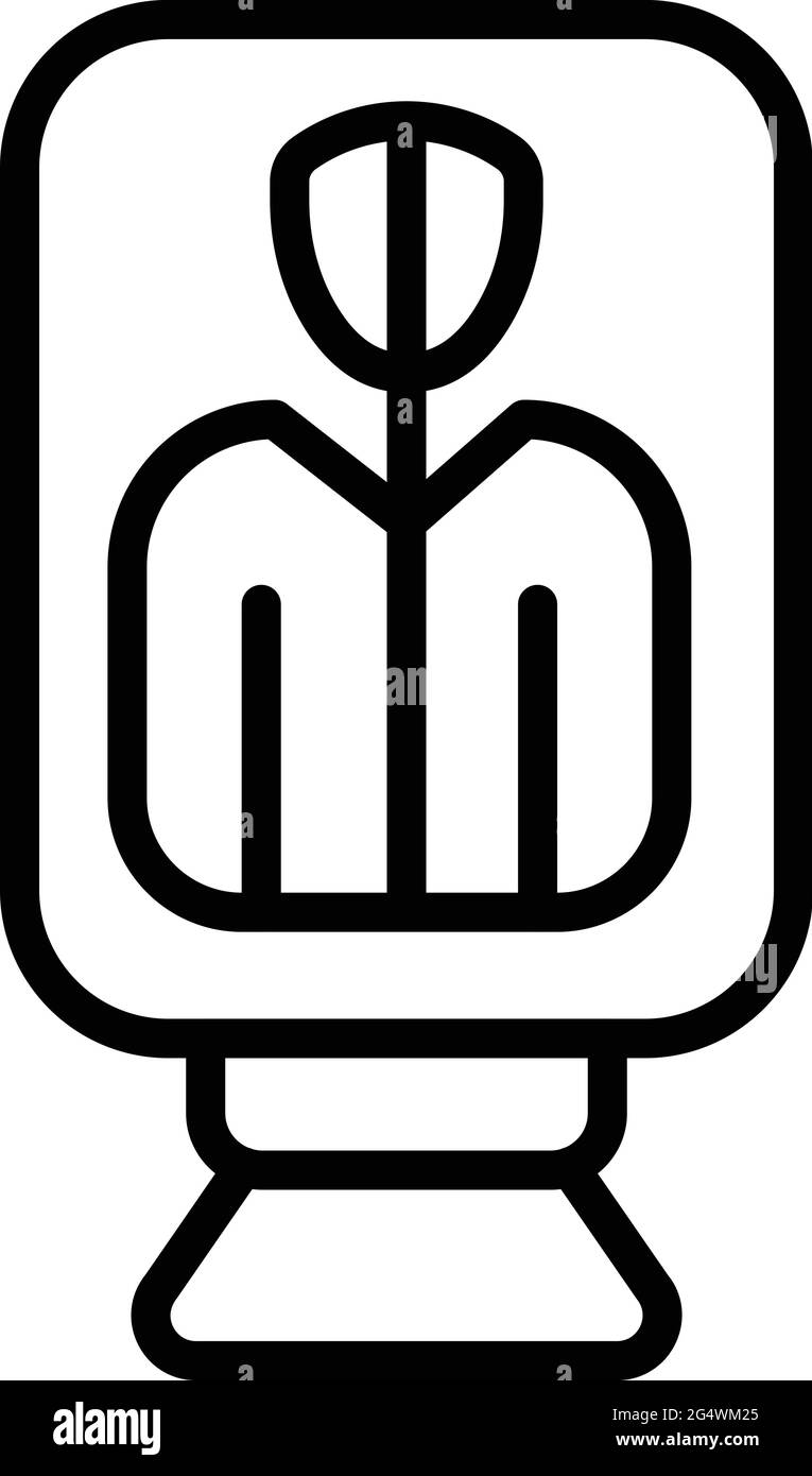 Narcissism control icon. Outline Narcissism control vector icon for web ...