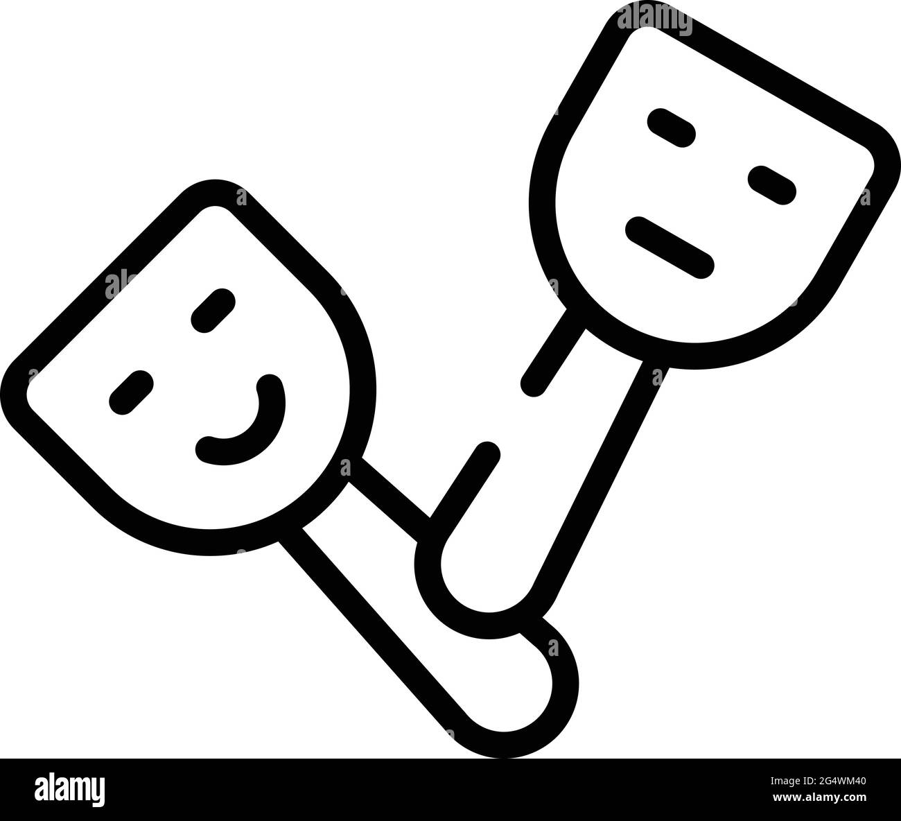 Narcissism mask icon. Outline Narcissism mask vector icon for web ...