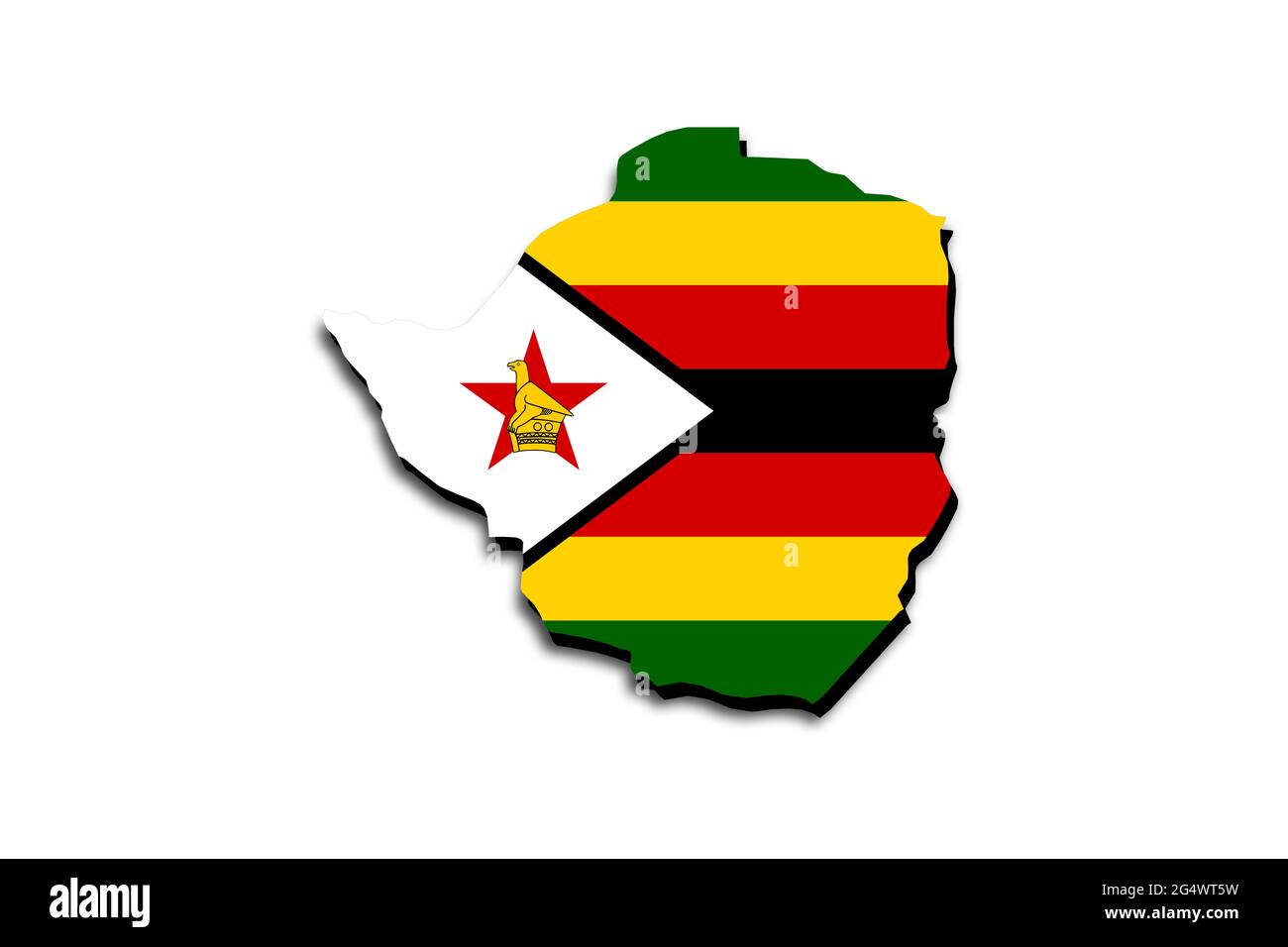 Map of zimbabwe hi-res stock photography and images - Alamy