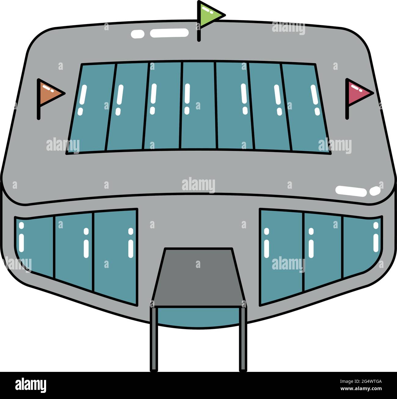 Isolated 3D stadium icon Modern building Stock Vector Image & Art - Alamy
