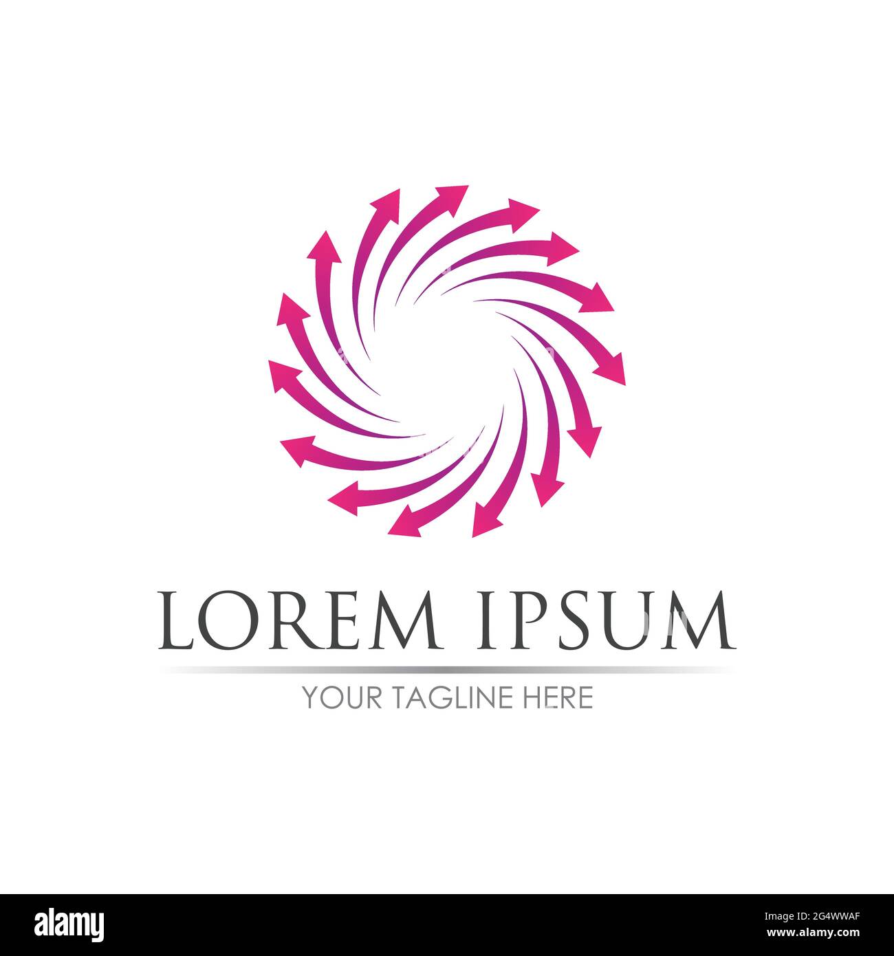 Arrow vector illustration icon Logo Template design Stock Vector Image ...