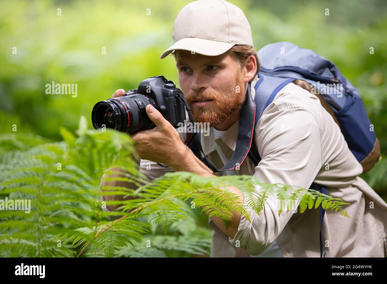 Hispanic young man trekking hi-res stock photography and images - Alamy