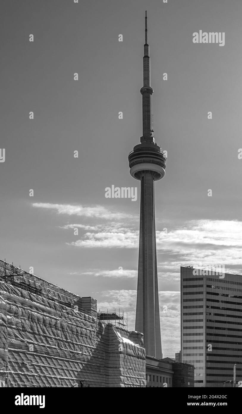 Travel cn tower Black and White Stock Photos & Images - Alamy