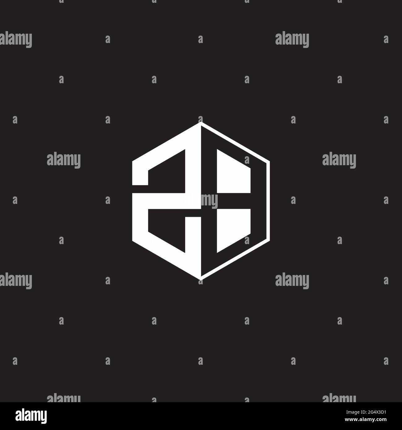 ZB Logo monogram isolated on circle element design template Stock Vector  Image & Art - Alamy