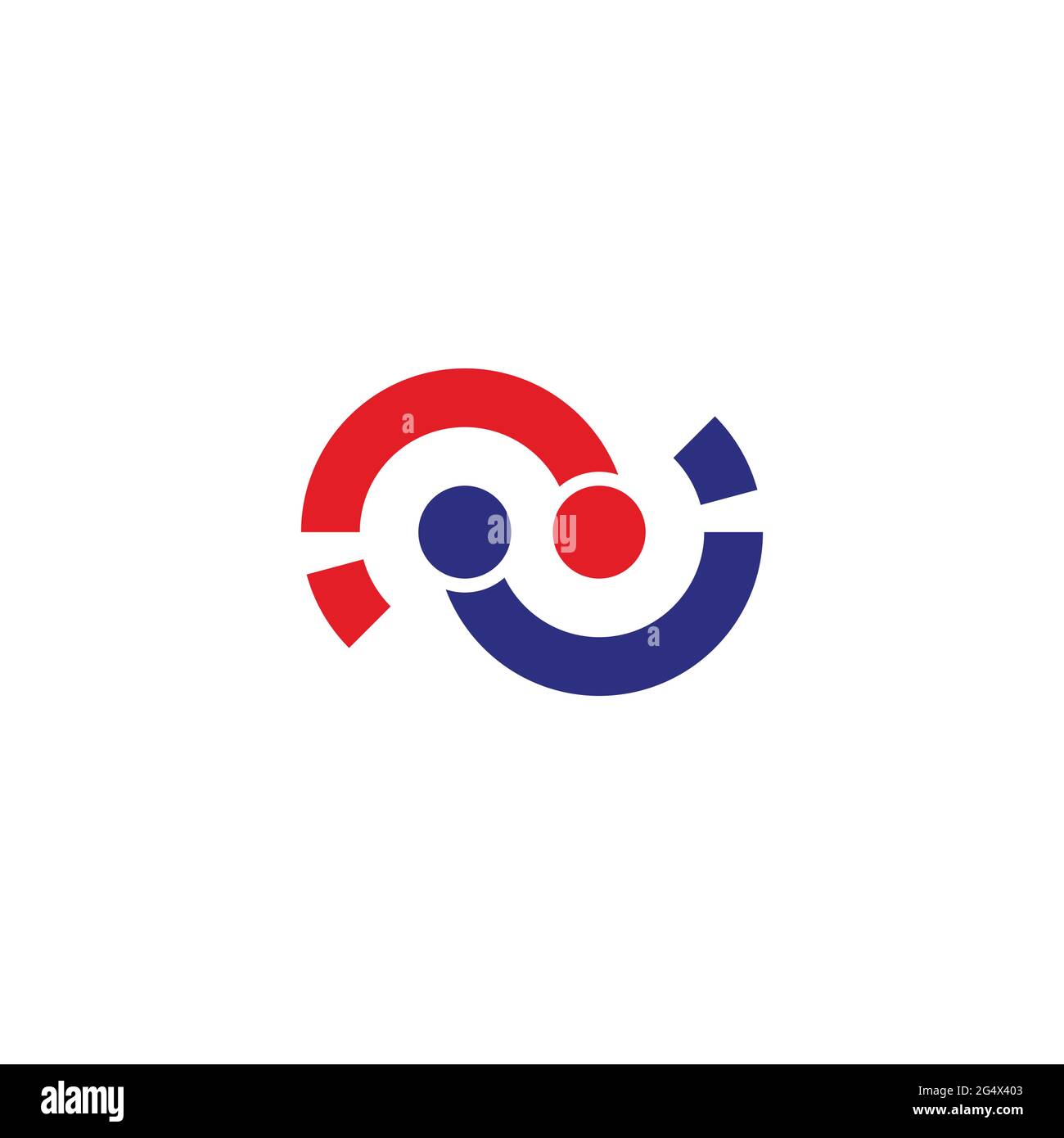 linked infinity line motion geometric logo vector Stock Vector Image ...