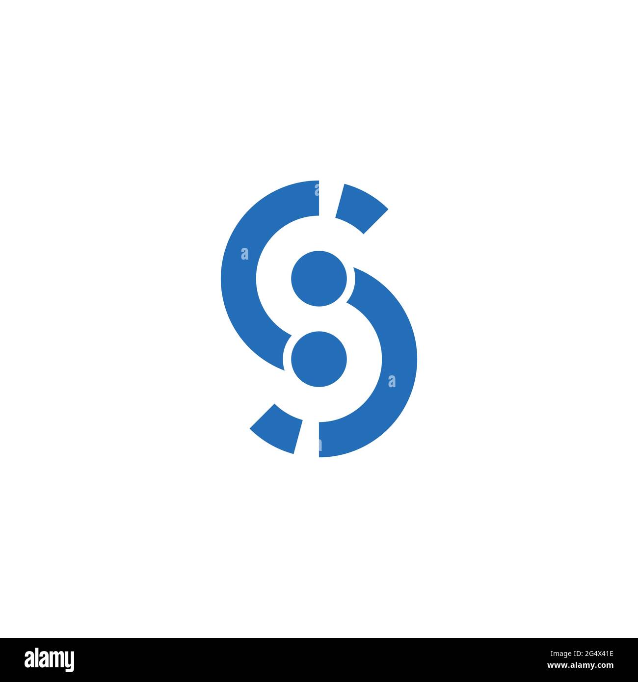 abstract letter s simple linked geometric line logo vector Stock Vector ...