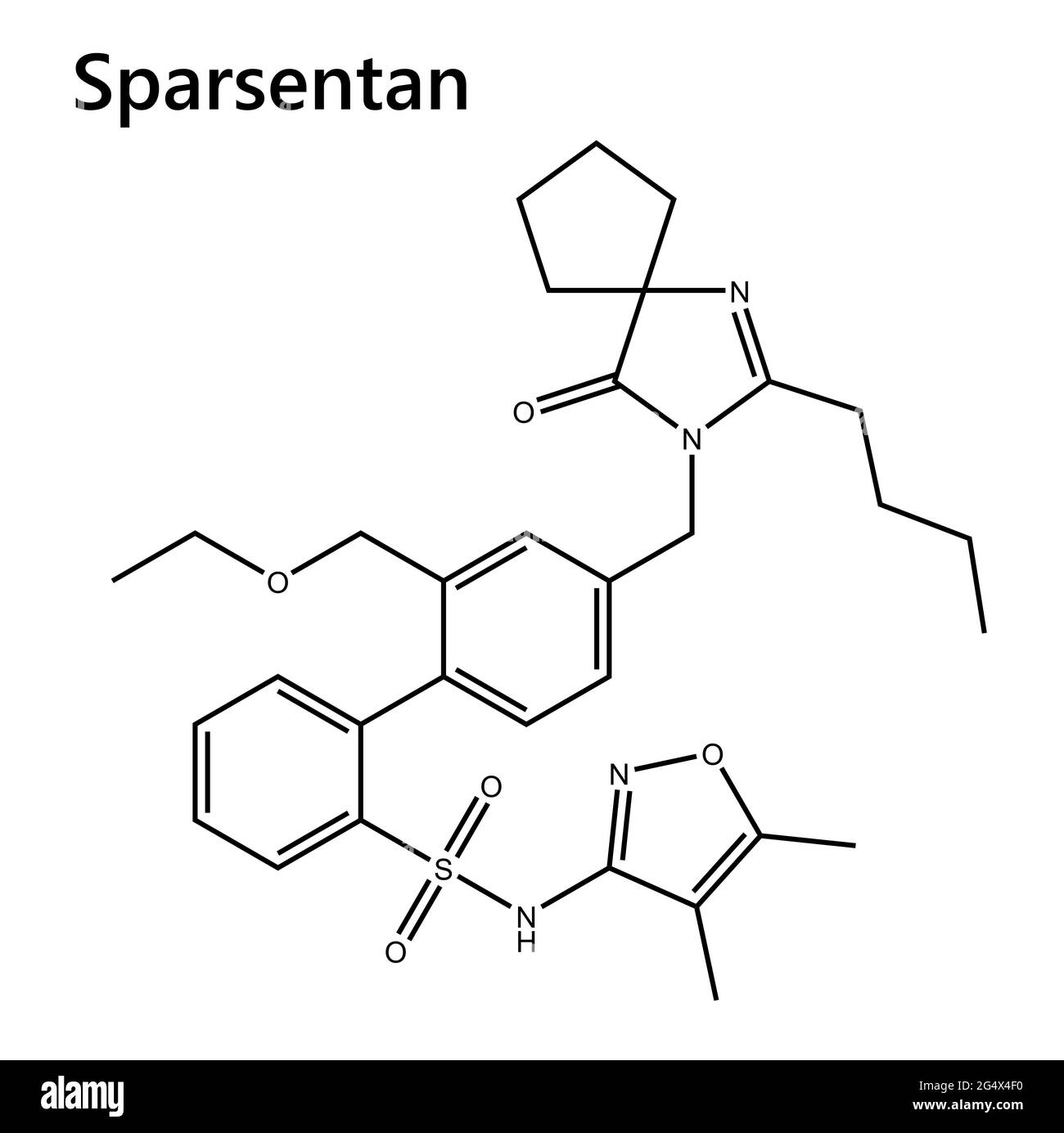 Sparsentan is a novel small-molecule candidate in Phase 3 development for the treatment of focal segmental glomerulosclerosis (FSGS). Stock Photo