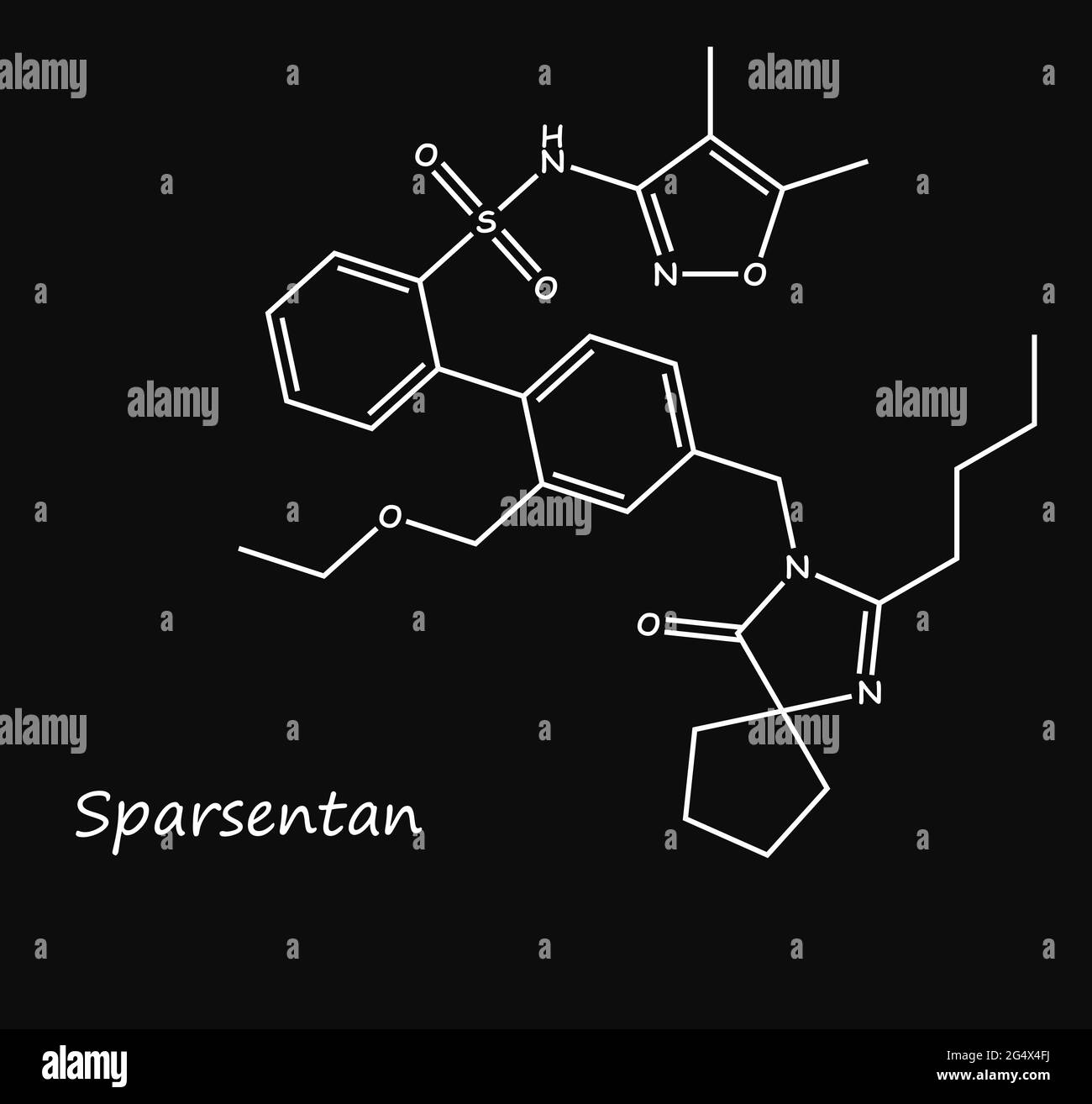 Sparsentan is a novel small-molecule candidate in Phase 3 development for the treatment of focal segmental glomerulosclerosis (FSGS). Stock Photo