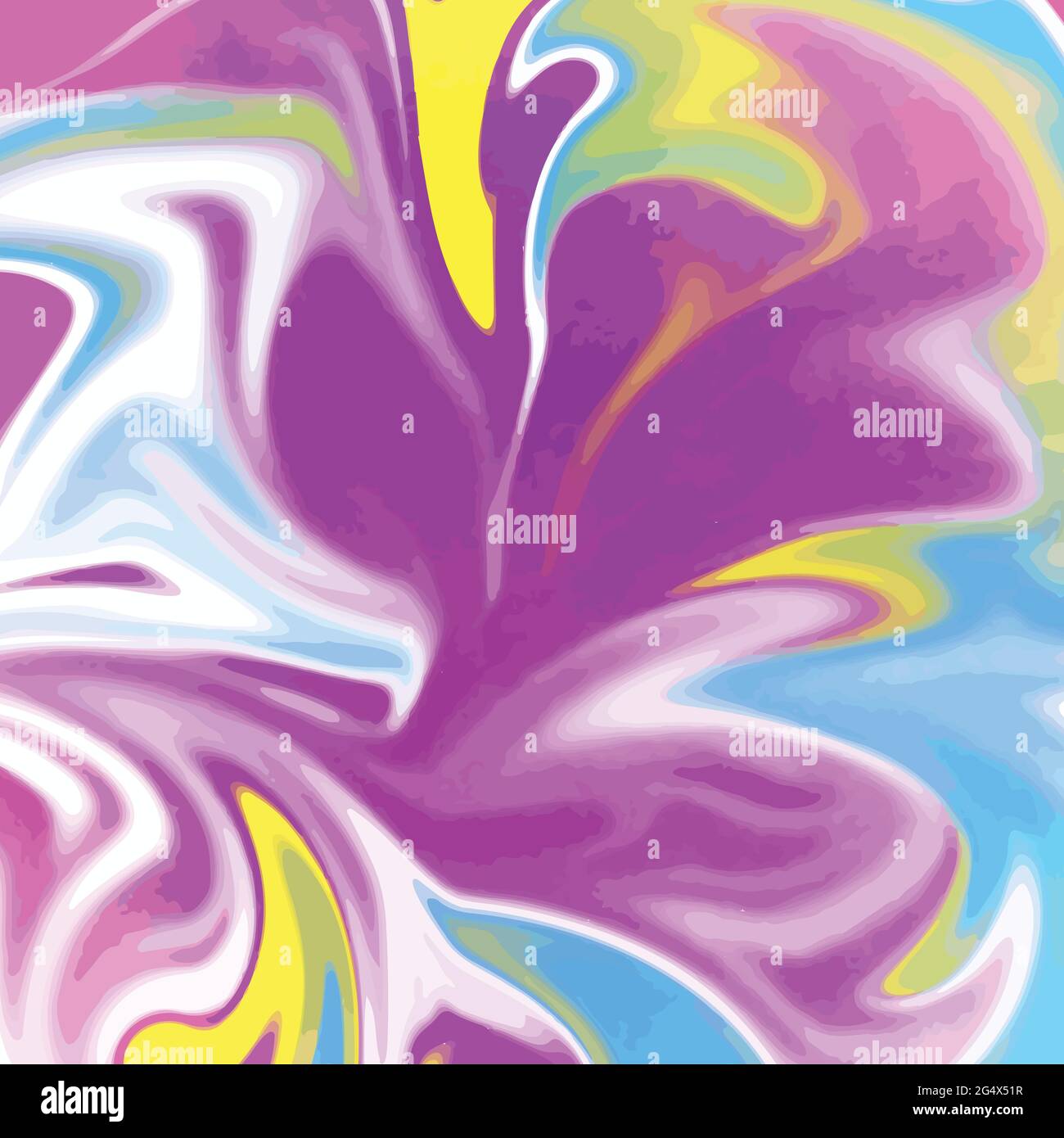 Liquid abstract texture background, colorful swirl pattern Stock Vector