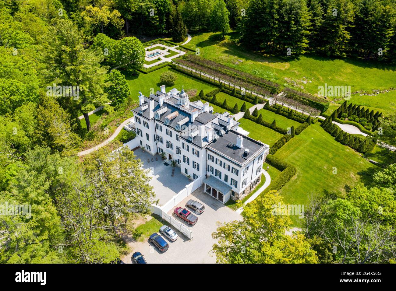 The Mount, Edith Wharton's Home, Lenox, MA Stock Photo