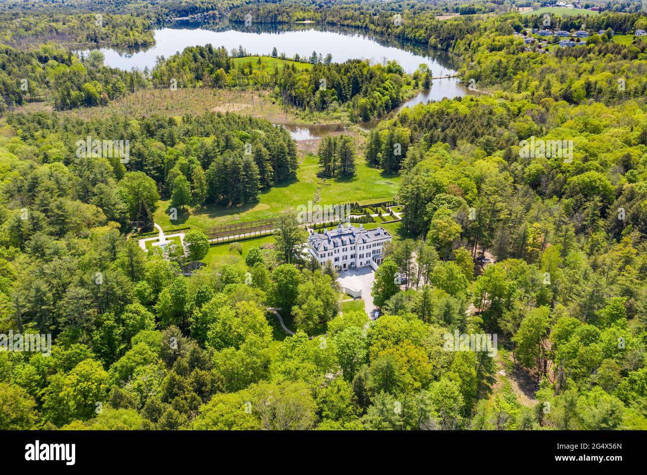 The Mount, Edith Wharton's Home, Lenox, MA Stock Photo