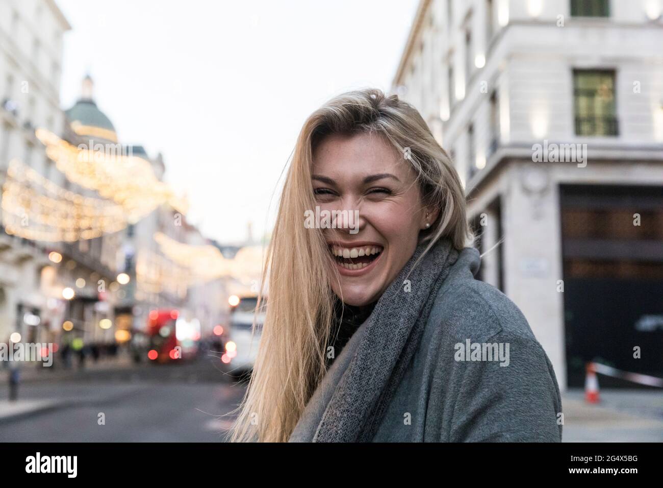 Woman young laughing blond hi-res stock photography and images - Alamy