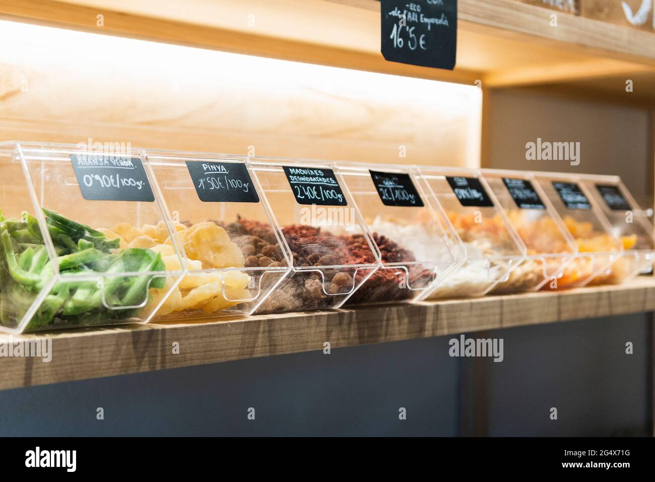 Fresh merchandise food in display at retail store Stock Photo Alamy