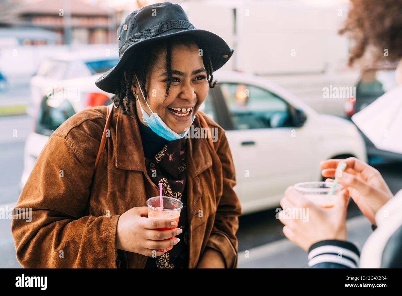 Young woman face mask hi-res stock photography and images - Alamy
