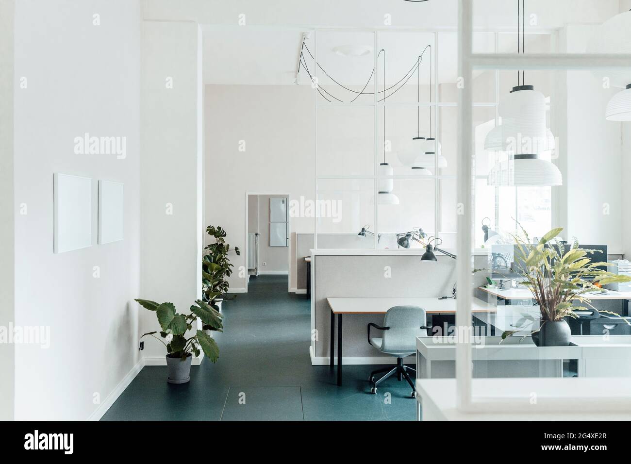 Interior of empty modern office Stock Photo