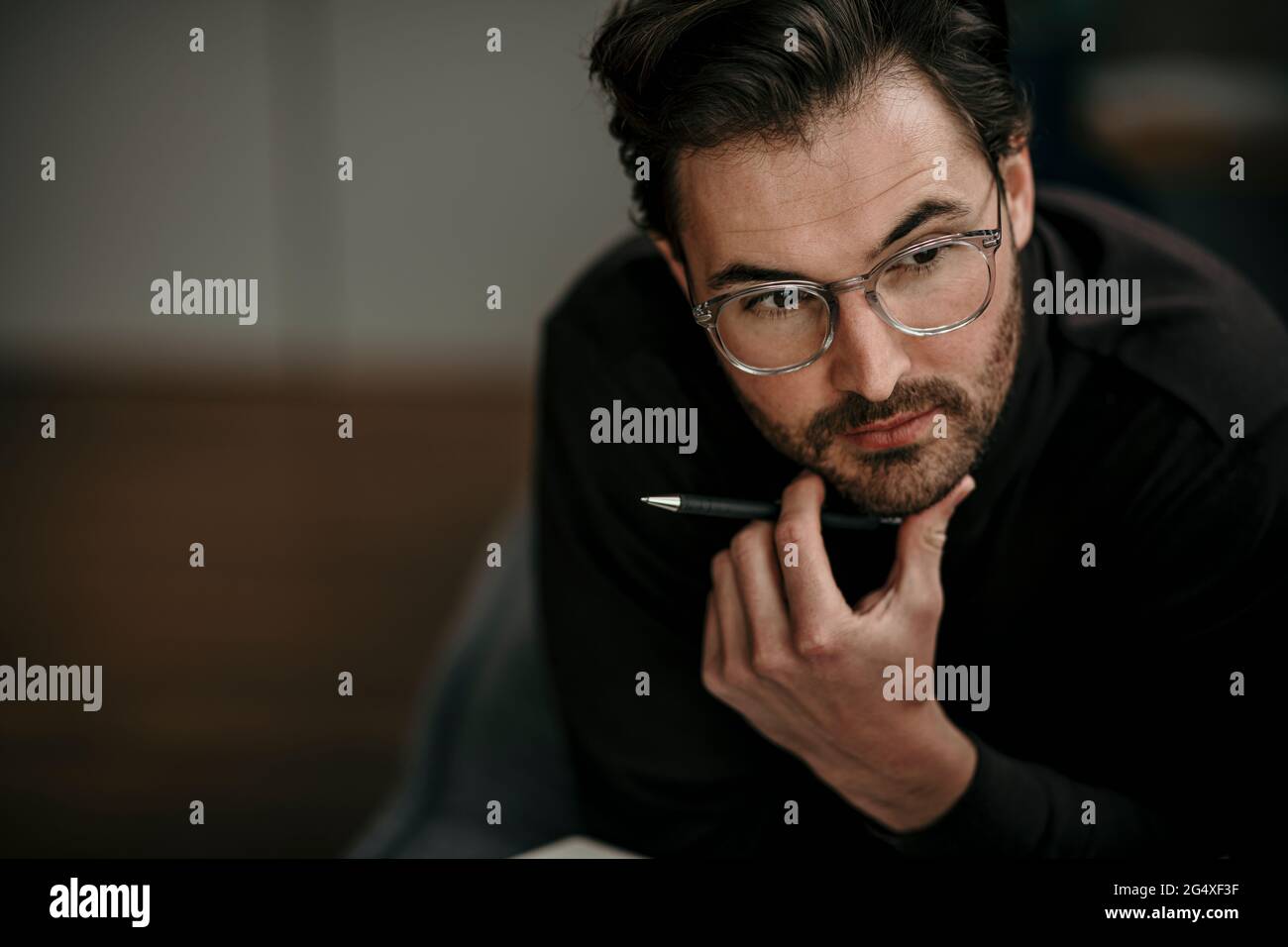 Serious contemplating hi-res stock photography and images - Alamy