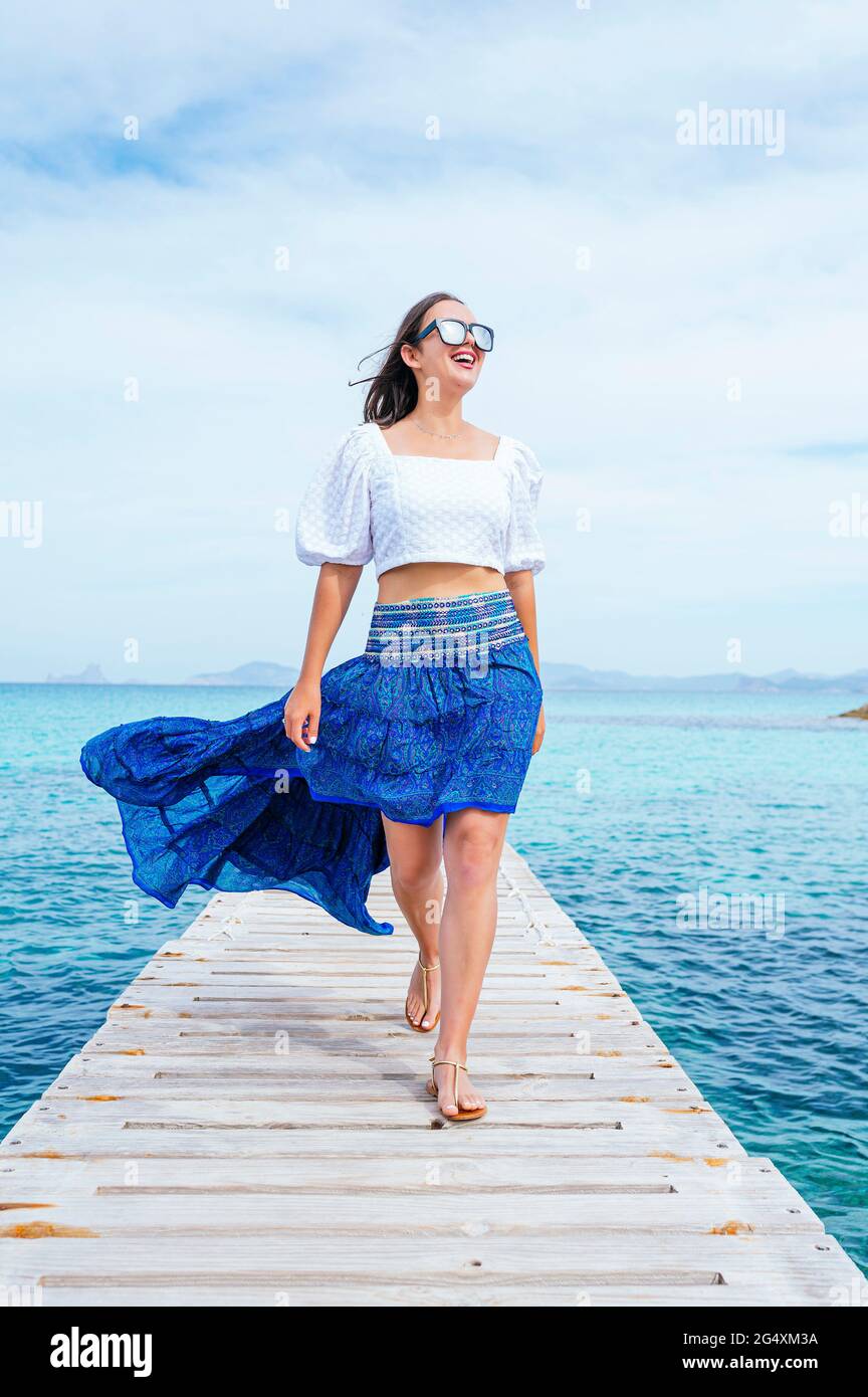 Mature woman summer walking hi-res stock photography and images - Alamy