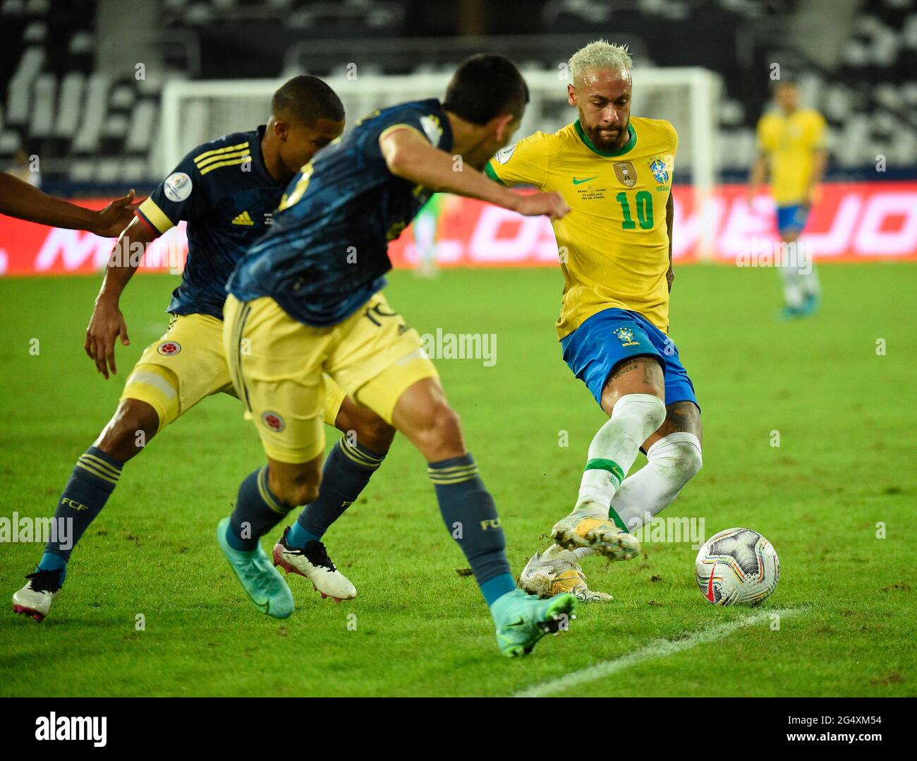 Neymar in action during a Copa America match