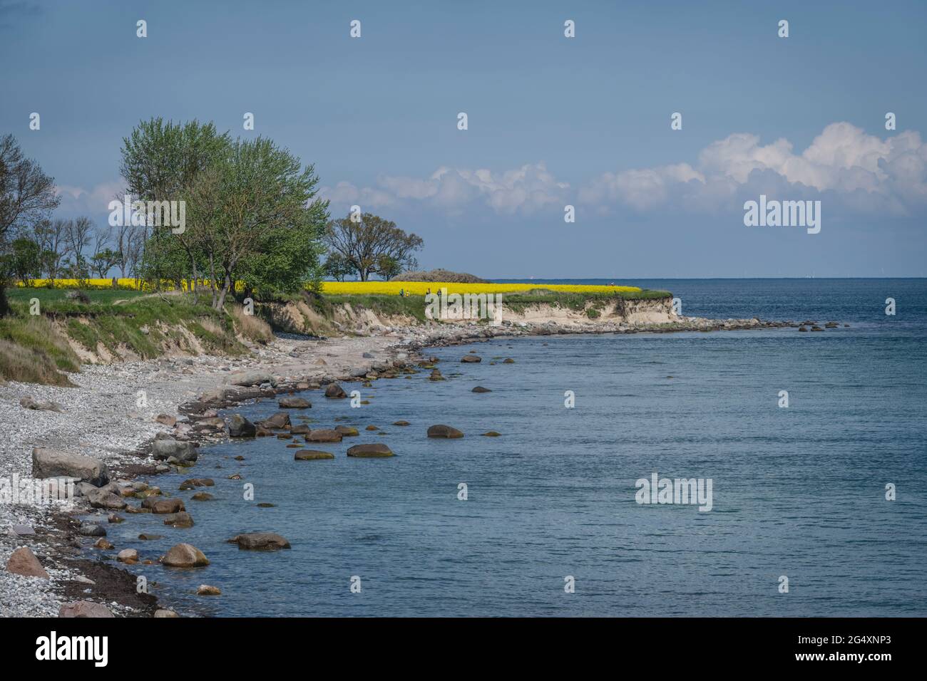 Coastline of Fehmarn island Stock Photo