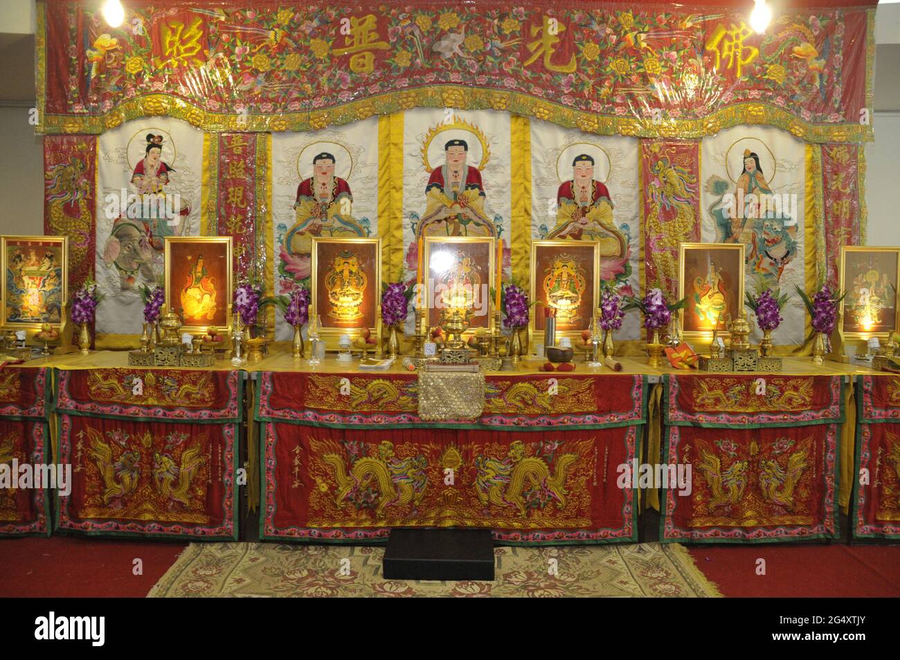 BANGKOK, THAILAND 20 MARCH 2021 Chinese gods and immortals for