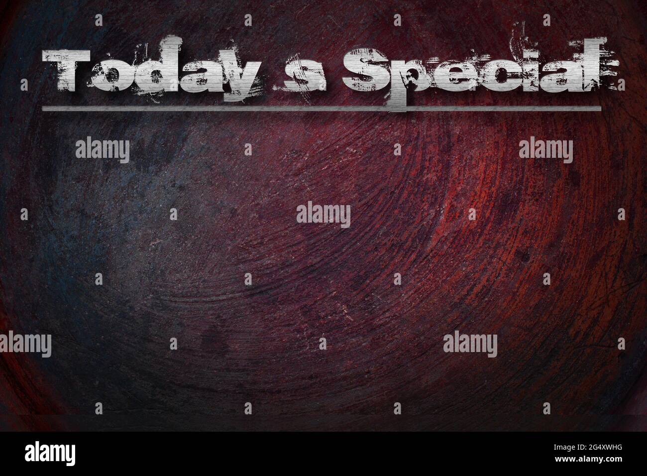 Todays Special Concept text Stock Photo - Alamy