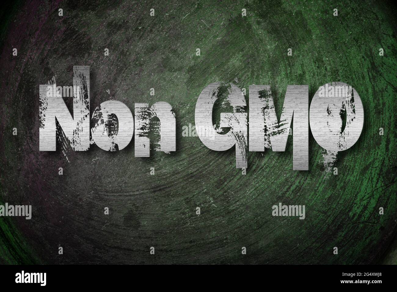 Non GMO Concept text on background Stock Photo