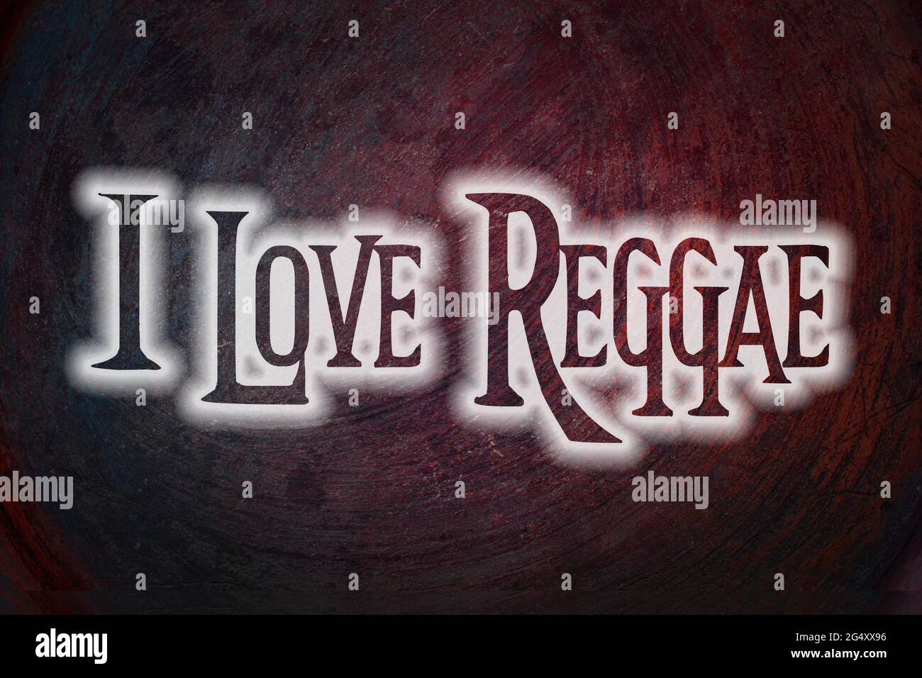 I Love Reggae Concept text on background Stock Photo - Alamy