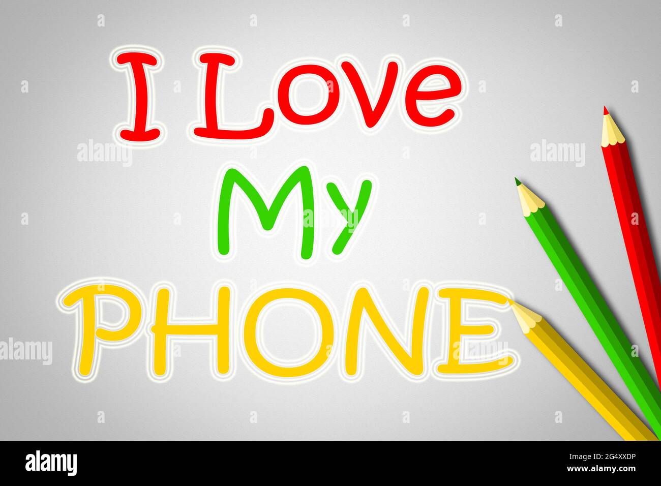 Teenager phone heart illustration hires stock photography and images