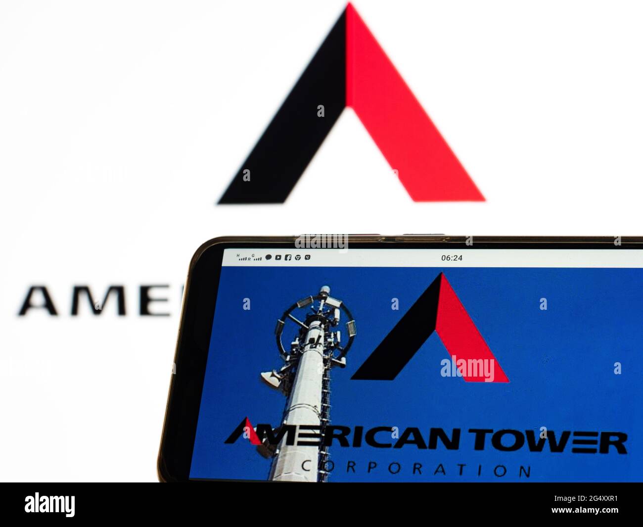 American tower logo hi-res stock photography and images - Alamy