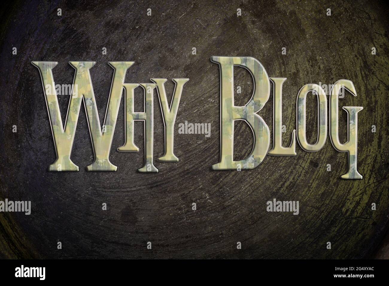 Why Blog Concept text on background Stock Photo - Alamy