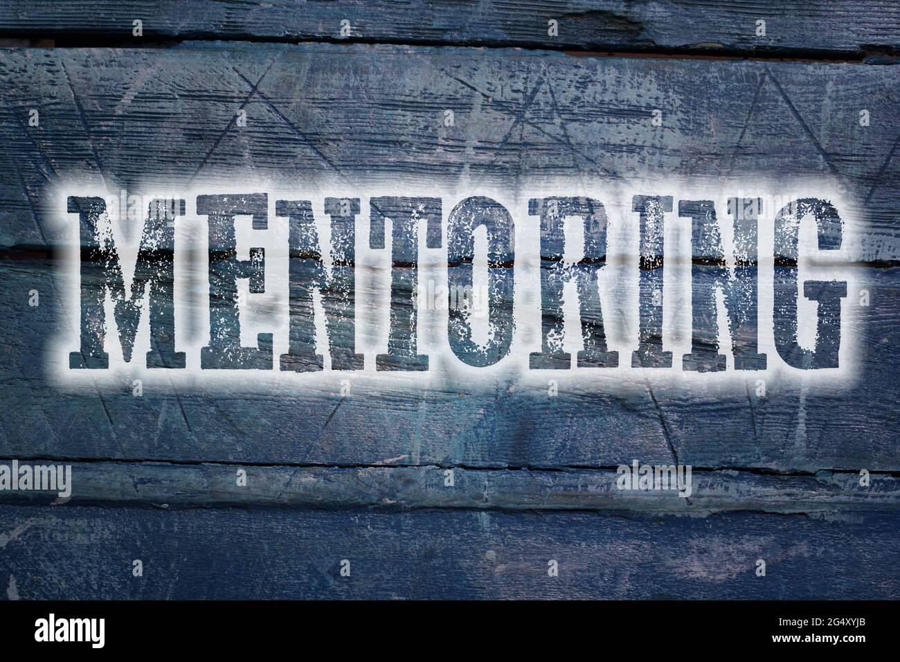 Mentoring Concept text on background Stock Photo