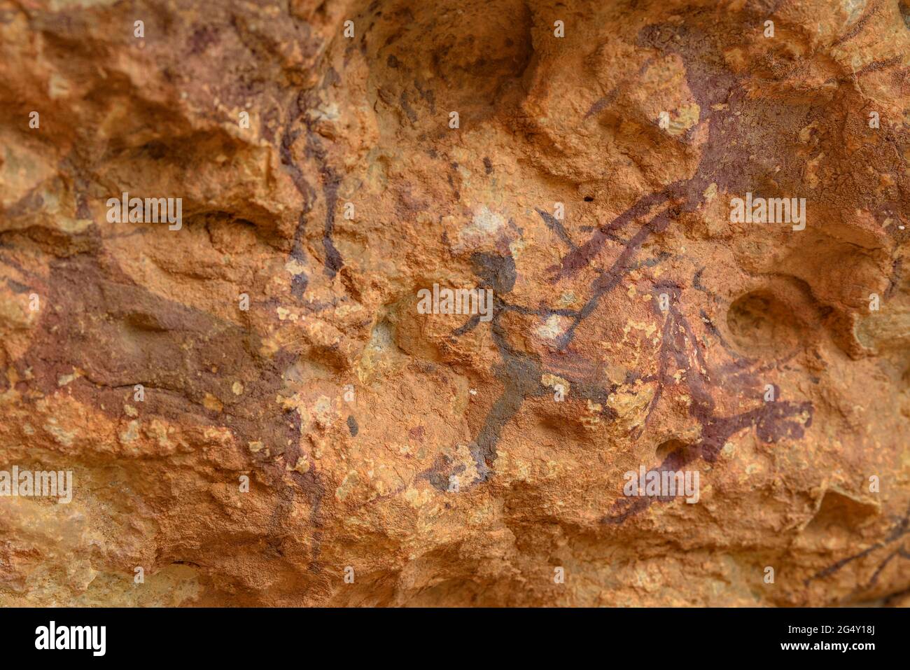 Cave paintings of Abrics de l'Ermita, near the Ermita de la Pietat ...