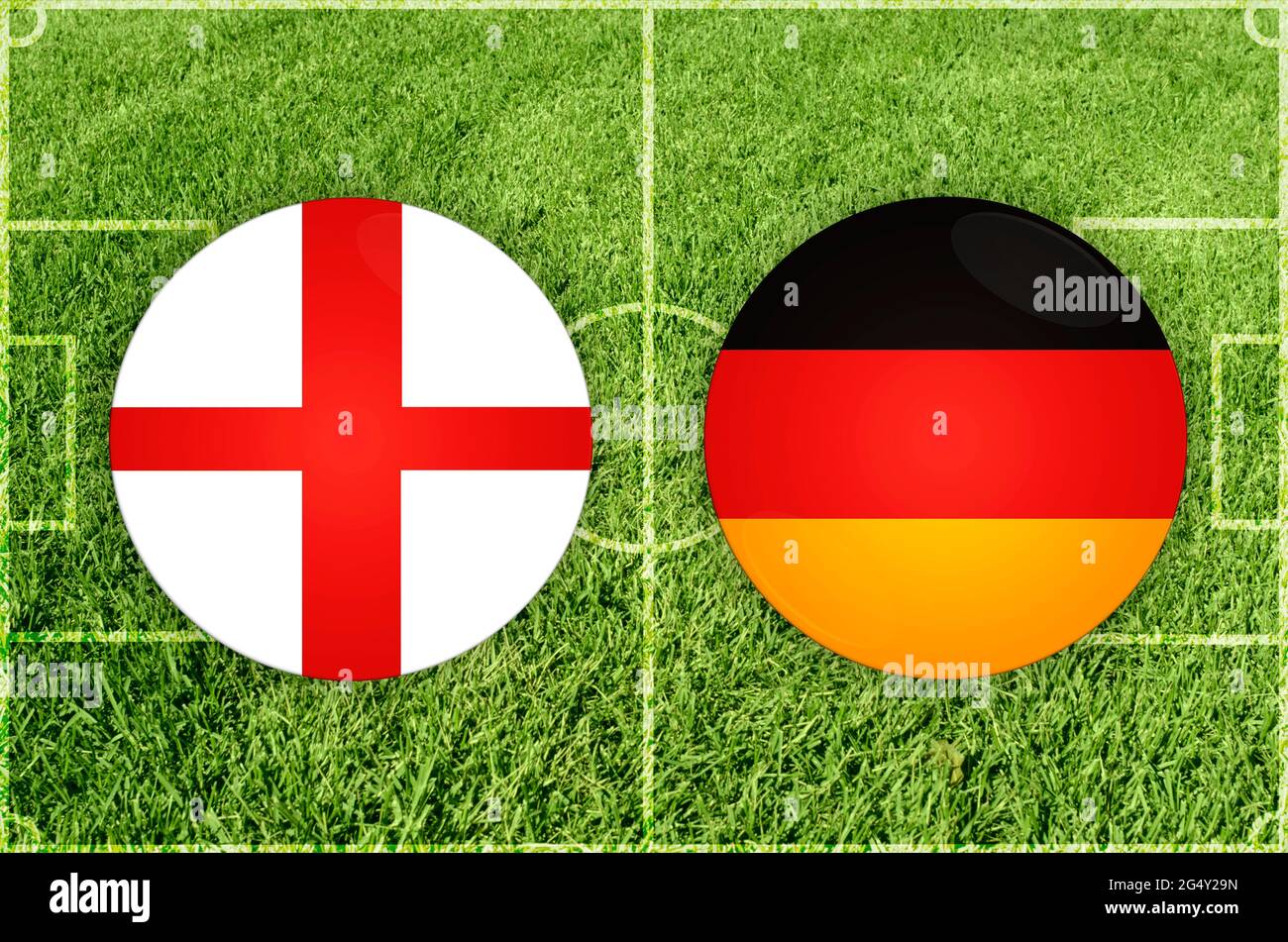 Concept for Football match England vs Germany Stock Photo Alamy