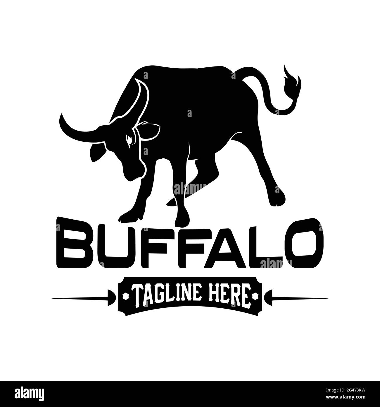 buffalo logo exclusive design inspiration Stock Vector Image & Art - Alamy