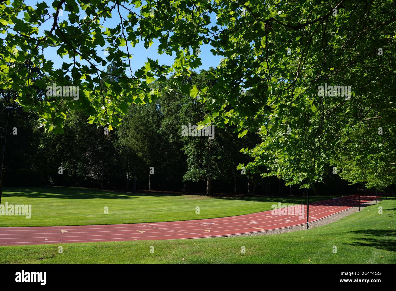 A general view of the Michael Johnson track at the Nike World Headquarters,  Wednesday, June 23, 2021, in Beaverton, Ore Stock Photo - Alamy