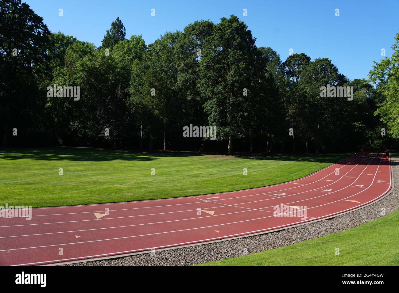 A general view of the Michael Johnson track at the Nike World Headquarters,  Wednesday, June 23, 2021, in Beaverton, Ore Stock Photo - Alamy