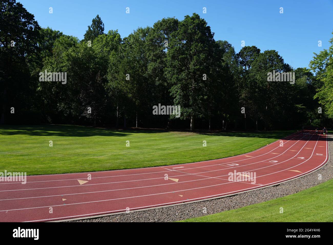 A general view of the Michael Johnson track at the Nike World Headquarters,  Wednesday, June 23, 2021, in Beaverton, Ore Stock Photo - Alamy